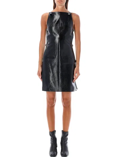 COURRÈGES BUCKLE DETAILED SLEEVELESS DRESS