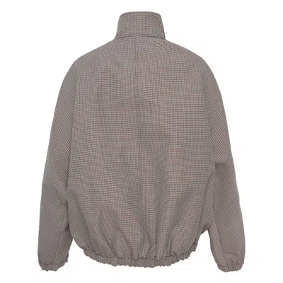 Courrèges Buckle Houndstooth Bomber Jacket