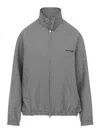 Courrèges Courreges Buckle Houndstooth Bomber Jacket Women In Gray