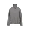 Courrèges Courreges Buckle Houndstooth Bomber Jacket Women In Gray