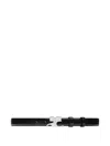 Courrèges Buckle Leather Belt In Black