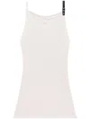 Courrèges Buckle-detail Ribbed Tank Top In 中性色