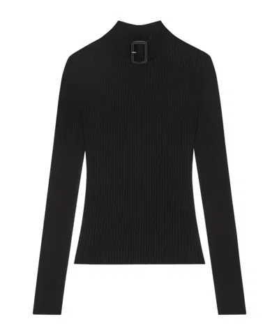 Courrèges Buckle Sweater In Black