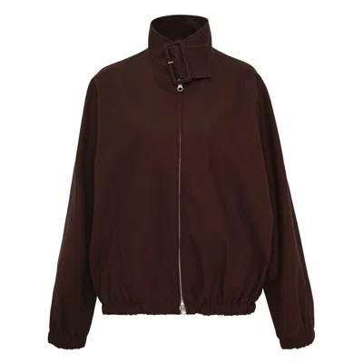 COURRÈGES BUCKLE ZIPPED BOMBER JACKET