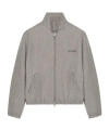 Courrèges Courreges Buckle Houndstooth Bomber Jacket Women In Gray