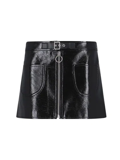Courrèges Buckled Zipped" Mini Skirt