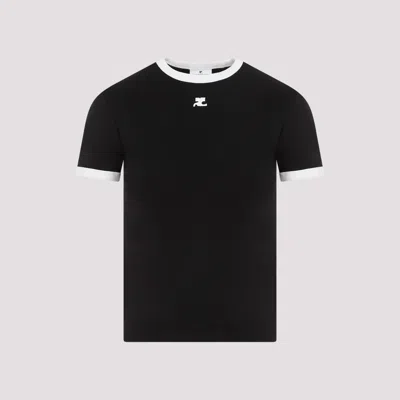COURRÈGES BUMPY CONTRAST T-SHIRT REEDITION