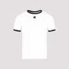 Courrèges Fitted White T-shirt With Contrasting Ribbed Trim In White