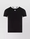 Courrèges Signature Contrast Cotton T-shirt