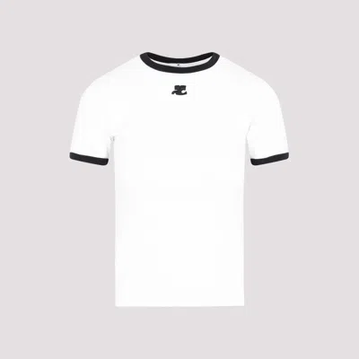 COURRÈGES BUMPY CONTRAST T-SHIRT REEDITION