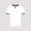 Courrèges Courreges Women Cotton T-shirt With Contrasting Profiles In White