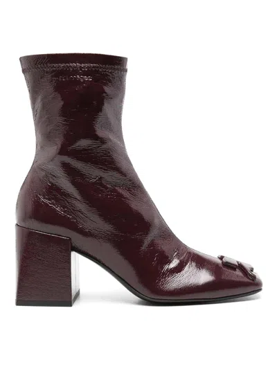 Courrèges Burgundy  Boots With Logo