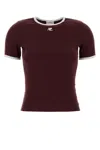 Courrèges T-shirts And Polos In Burgundy