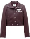 Courrèges Re-edition Vinyl Jacket Clothing In Burgundy