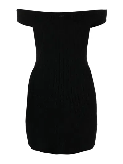 Courrèges Bustier Mini Dress In Black