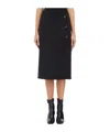 Courrèges Button-down Skirt In Black