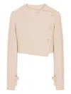 Courrèges Button Jacket In Neutral