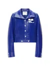 Courrèges Button-up Jacket In Blue