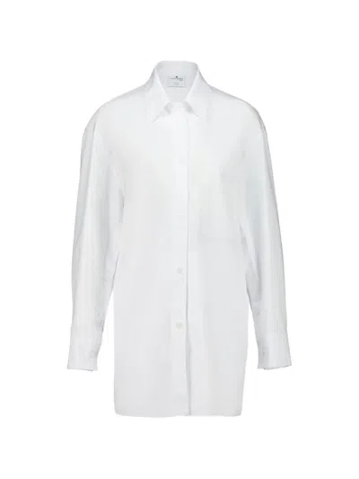 Courrèges Button-up Mini Dress In White