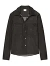 Courrèges Button-up Utility Overshirt In Black