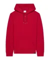Courrèges Buttoned Hoodie In Red