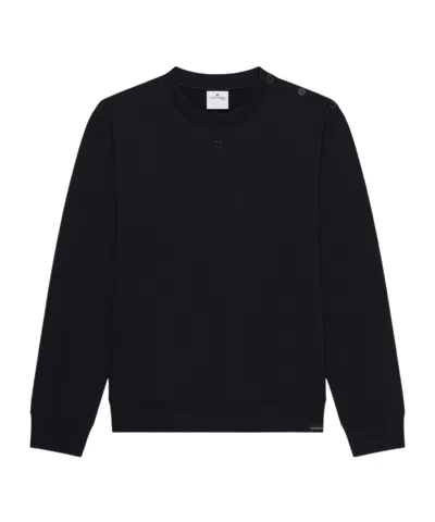COURRÈGES BUTTONED JERSEY SWEATSHIRT
