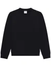 Courrèges Buttoned Jersey Sweatshirt In Black