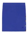 Courrèges Buttoned Light Rib Mini Skirt