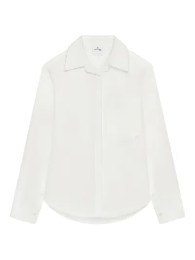 Courrèges Buttoned Long-sleeve Shirt In White