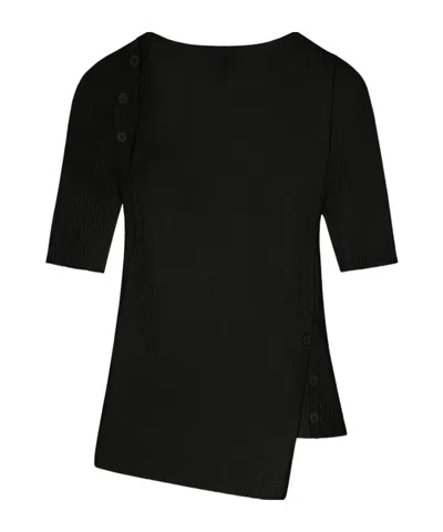 COURRÈGES BUTTONED RIBBED TOP