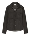Courrèges Button-up Utility Overshirt In Black