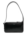 Courrèges Calf-leather Shoulder Bag In Black