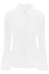 Courrèges Camicia In Popeline Di Cotone Modulare