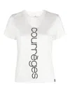 Courrèges Ac Straight Printed T-shirt In White
