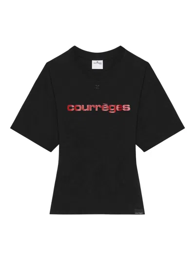 COURRÈGES CAMISETA - NEGRO