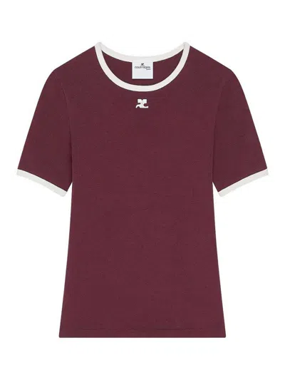 Courrèges T-shirts And Polos In Purple