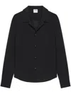 Courrèges Camp Collar Shirt In Black
