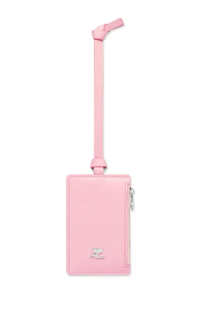 Courrèges 皮革卡夹 In Pink