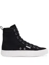 Courrèges Canvas 01 High-top Sneakers In Black