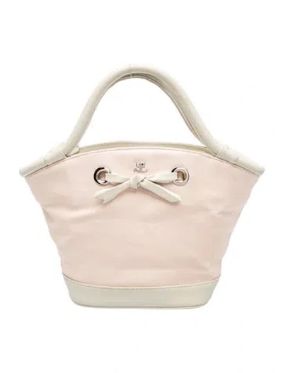 Pre-owned Courrèges Canvas Top Handle Bag In Neutral