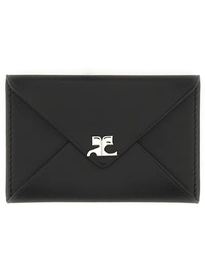 COURRÈGES COURREGÈS CARD HOLDER WITH LOGO
