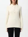 Courrèges Natural Multi-buttons Sweater In Weiss