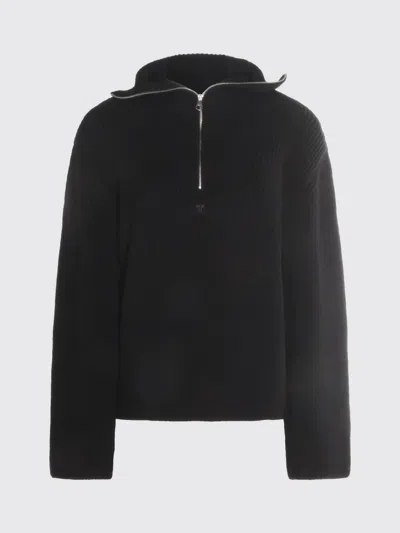Courrèges Wool Sweater In Black