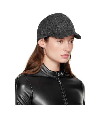 Courrèges Caviar Cap In Black
