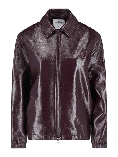 Courrèges Chaqueta Bomber - Rojo In Brown