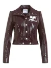 Courrèges Courreges Reedition Reedition Vinyl Jkt In Brown