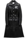 Courrèges Reedition Vinyl Trench Coat Clothing In Black