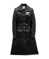 Courrèges Reedition Vinyl Trench Coat Clothing In Black