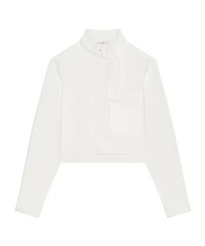 Courrèges Chest-pocket Buckle-collar Shirt In White