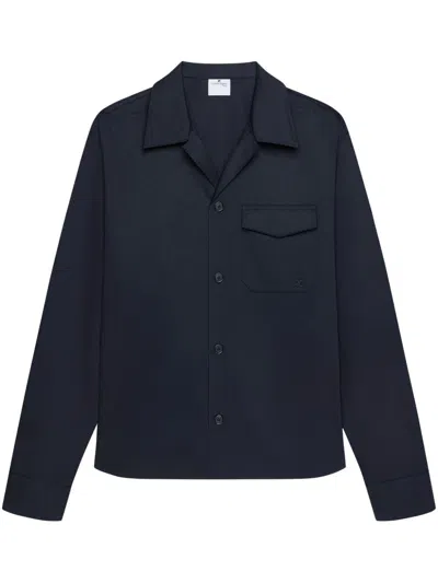 Courrèges Chest-pocket Shirt In Blue